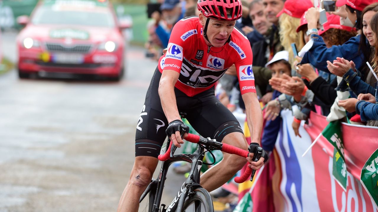 Britain's Chris Froome in action during this year's Vuelta.