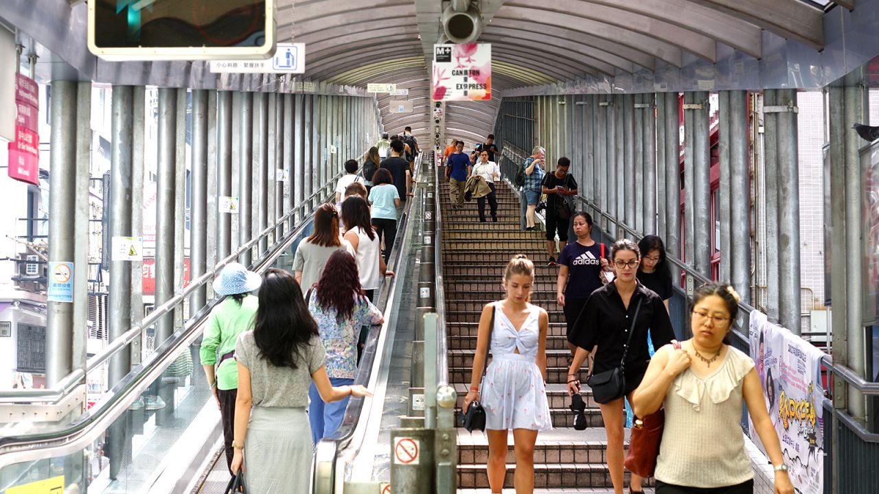 <strong>World's longest outdoor escalator system: </strong>Opened in 1993, this network of escalators was built to ease traffic in Hong Kong's hilly Mid-Levels neighborhood and Central, the main business district.
