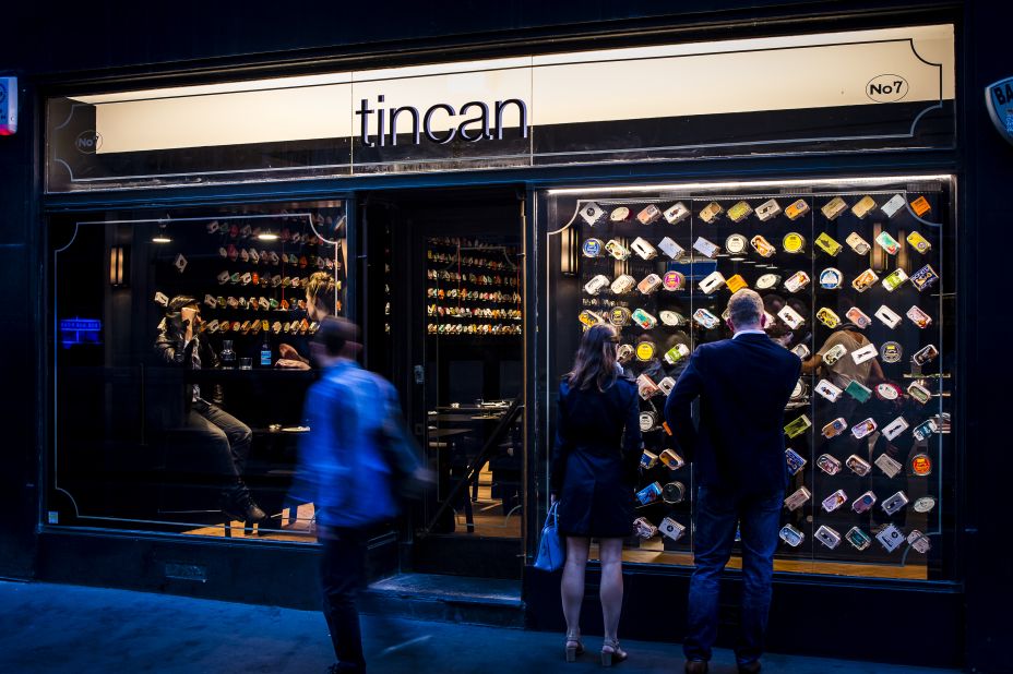 Tincan was a pop-up restaurant in London's bustling Soho neighborhood that served only tinned seafood.