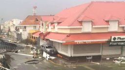 Picture shows the damages of Hurricane Irma, in St. Martin on September 6. 