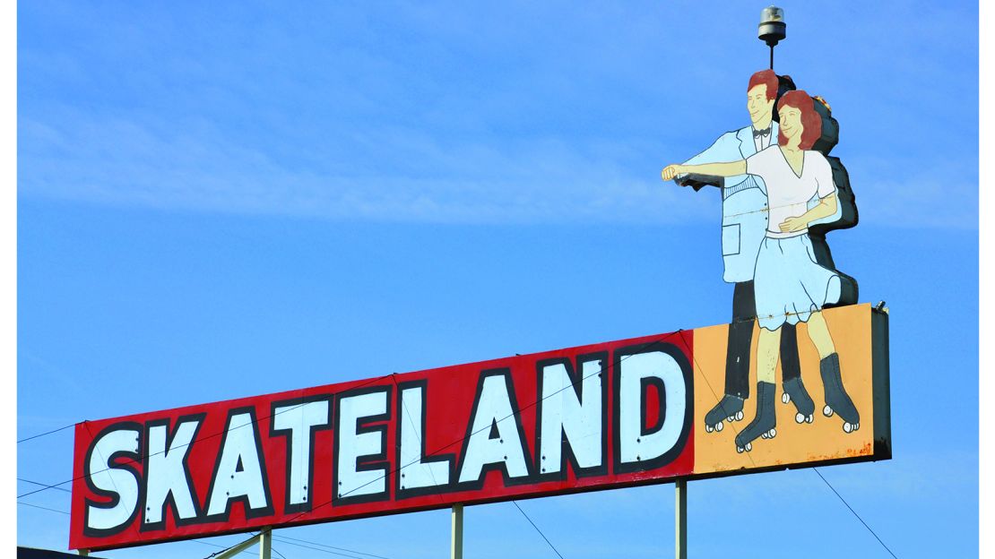 Vintage signs, including this one for Skateland in Bakersfield, California -- offer a slice of nostalgia.