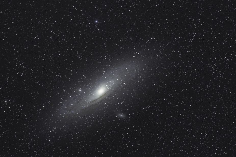The Andromeda galaxy captured from Lebanon using a 200mm lens.