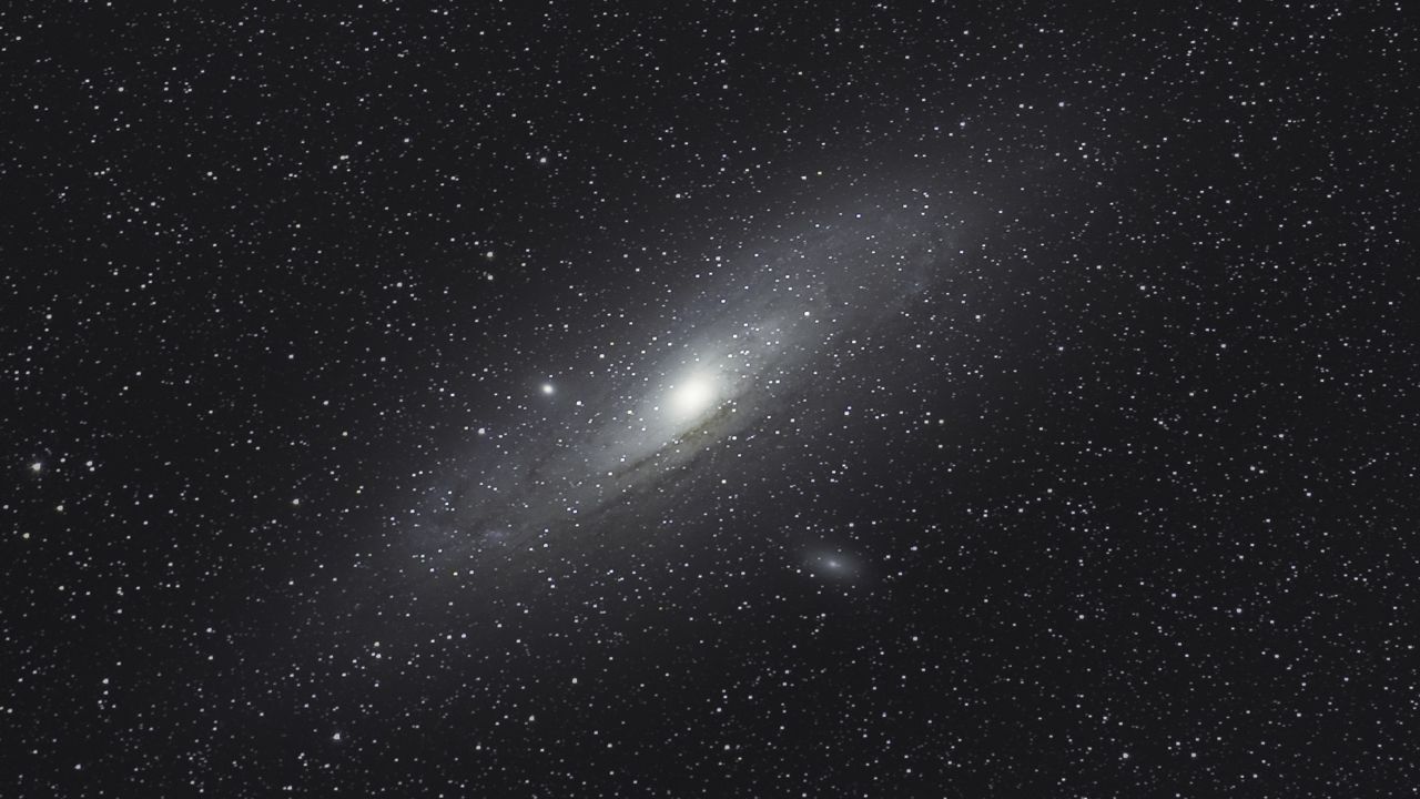 A picture of the Andromeda galaxy captured from Lebanon using a 200mm lens.