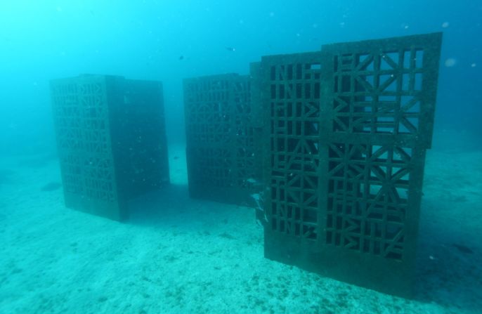 This concrete-and-steel work was presented in the Gulf of California, off the coast of Mexico. 