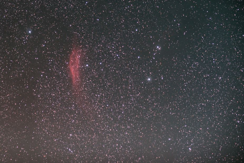 The California Nebula is pictured from Kfardebian, Lebanon.
