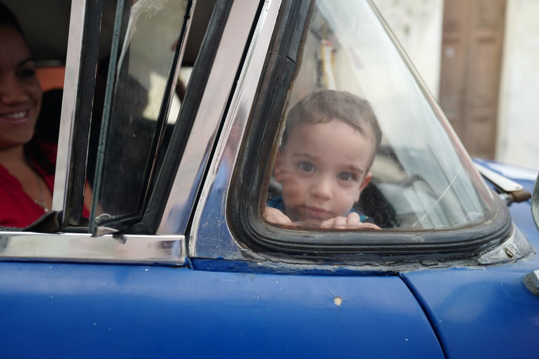 Cubans of all ages have an affinity for classic cars. 
