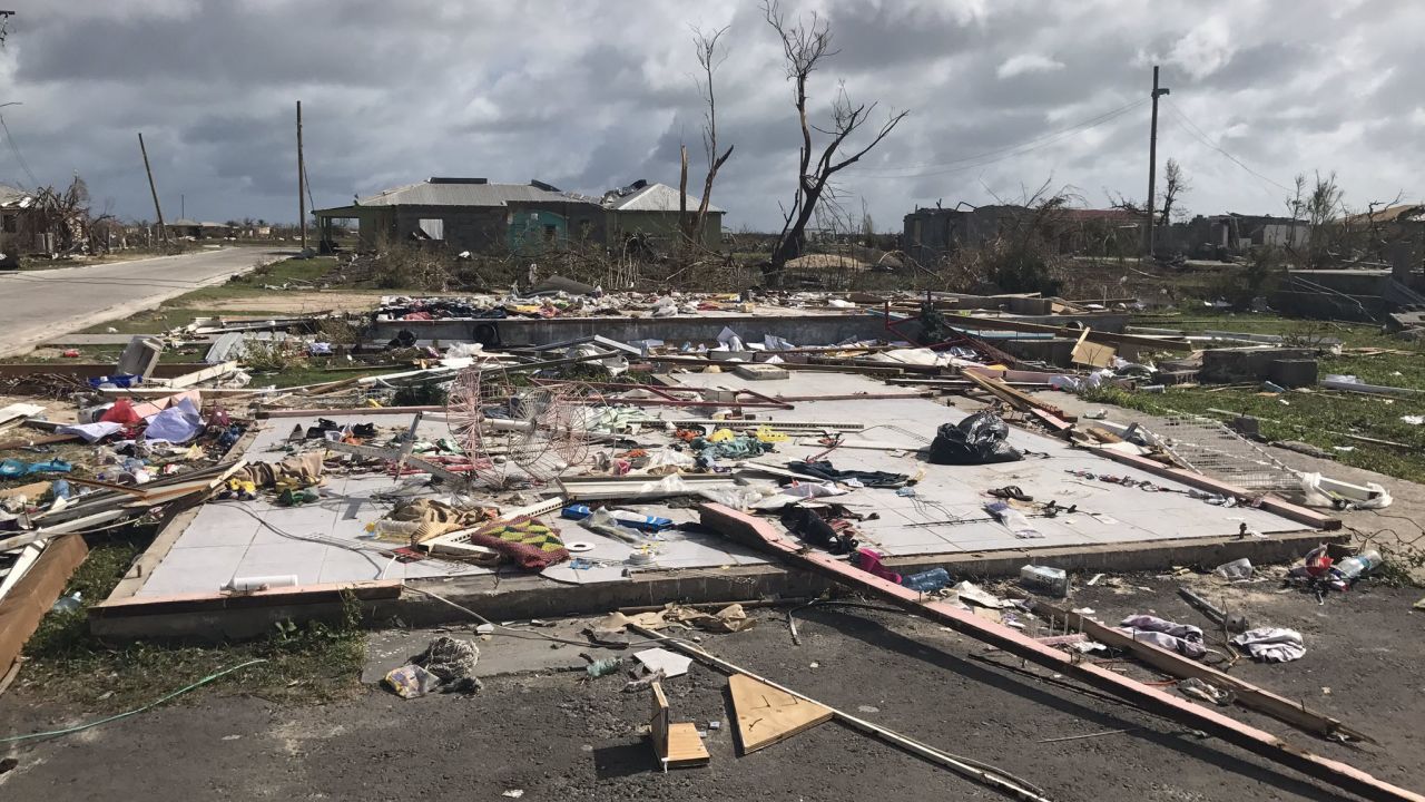 The remains of a home in Barbuda, one of many destroyed by Hurricane Irma.