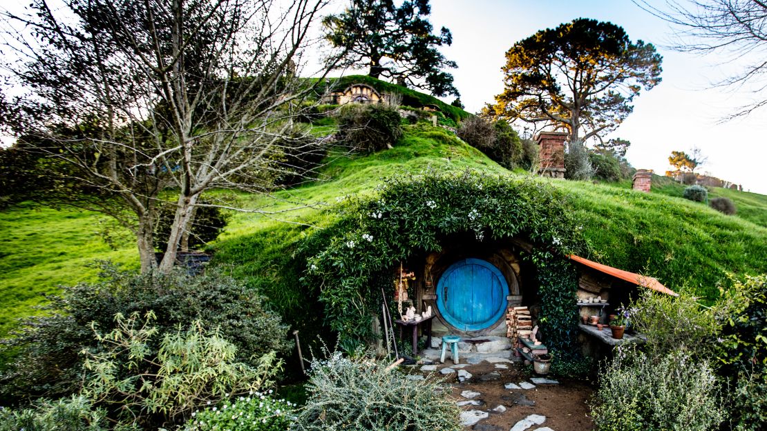 A "hobbit" hole on the Alexander Farm near Matamata, New Zealand.
