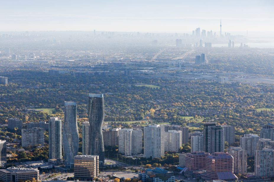 The Absolute Towers look as if they are "rotating", depending on your vantage point.