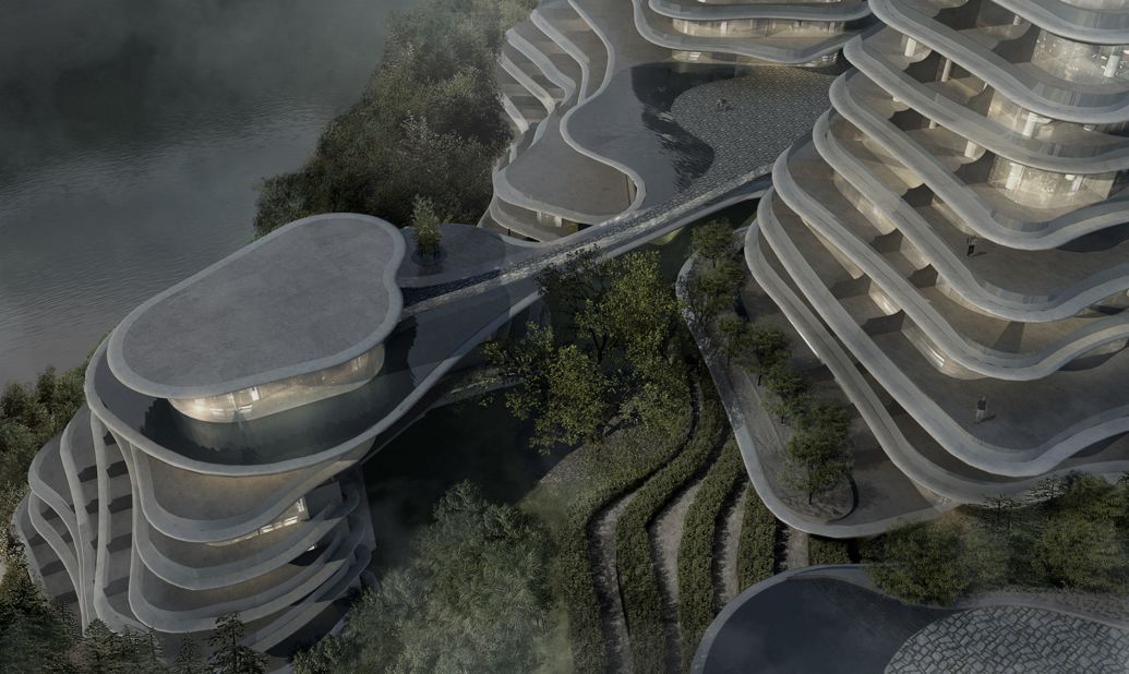 Located near the Huangshan Mountains in China's Anhui province, this village blurs the boundaries between modern architecture and nature.