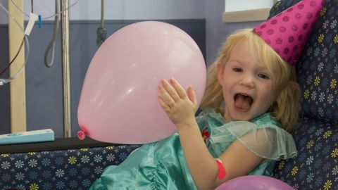 Neither Hurricane Irma nor leukemia kept Willow from smiling on her third birthday.