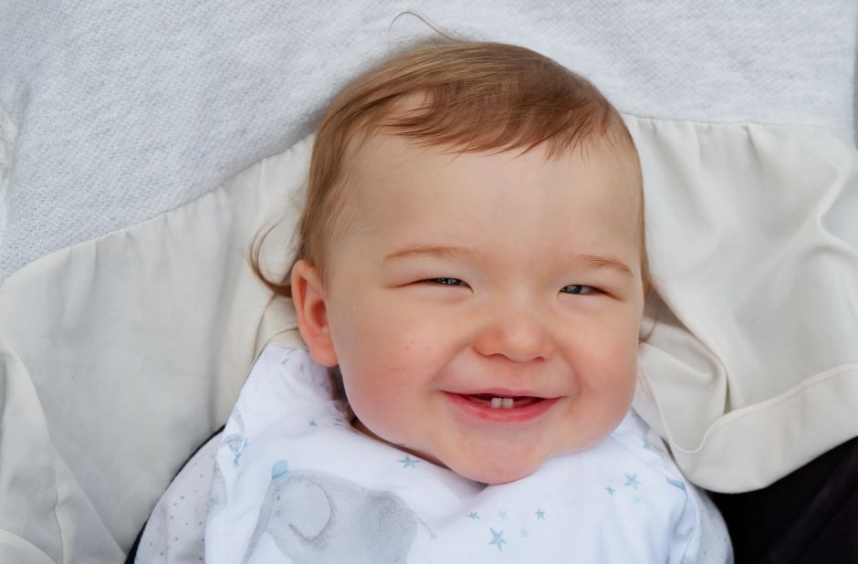 <strong>Baby shot: </strong>It helps to have a smiling baby, but using the Fuji's Portrait mode produced this sharp image of an energetic young model.