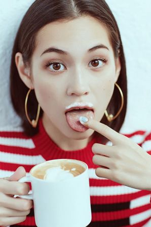 "It's amazing," said Zhang, "Kiko is a very easygoing model and everyone gets along with her well. We share great ideas."
