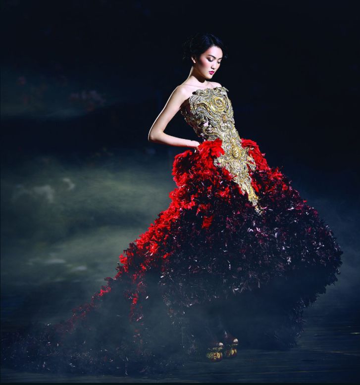 Guo Pei spent TWO YEARS hand-making Rihanna's Chinese couture Met
