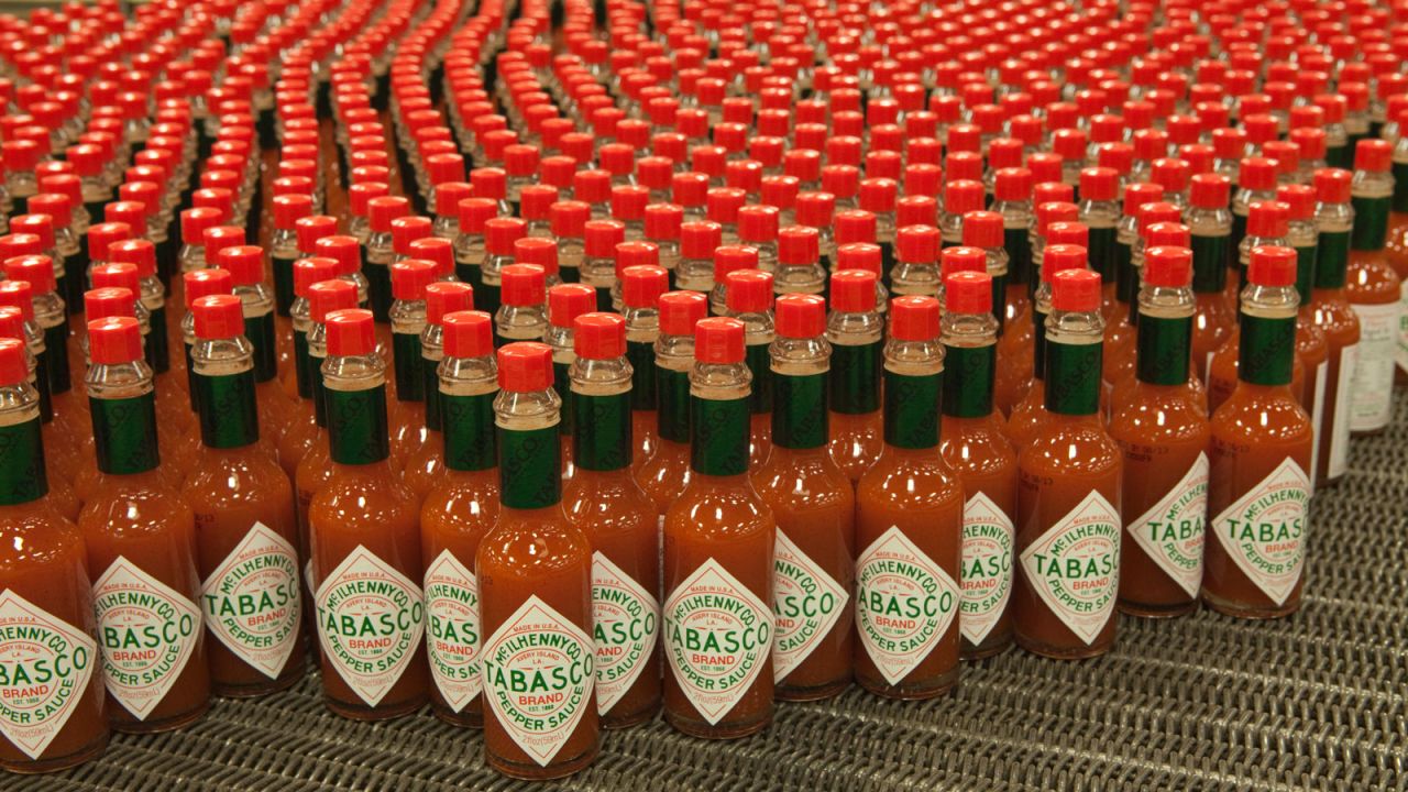 The McIlhenny Company produces over 700,000 bottles of the condiment every day.
