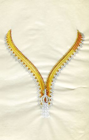 History, too, can play a part in enhancing a jewel's value. This Van Cleef & Arpels Zip, for example, took 10 years to perfect. It was first designed in the 1930s by the Duchess of Windsor and the maison's artistic director.