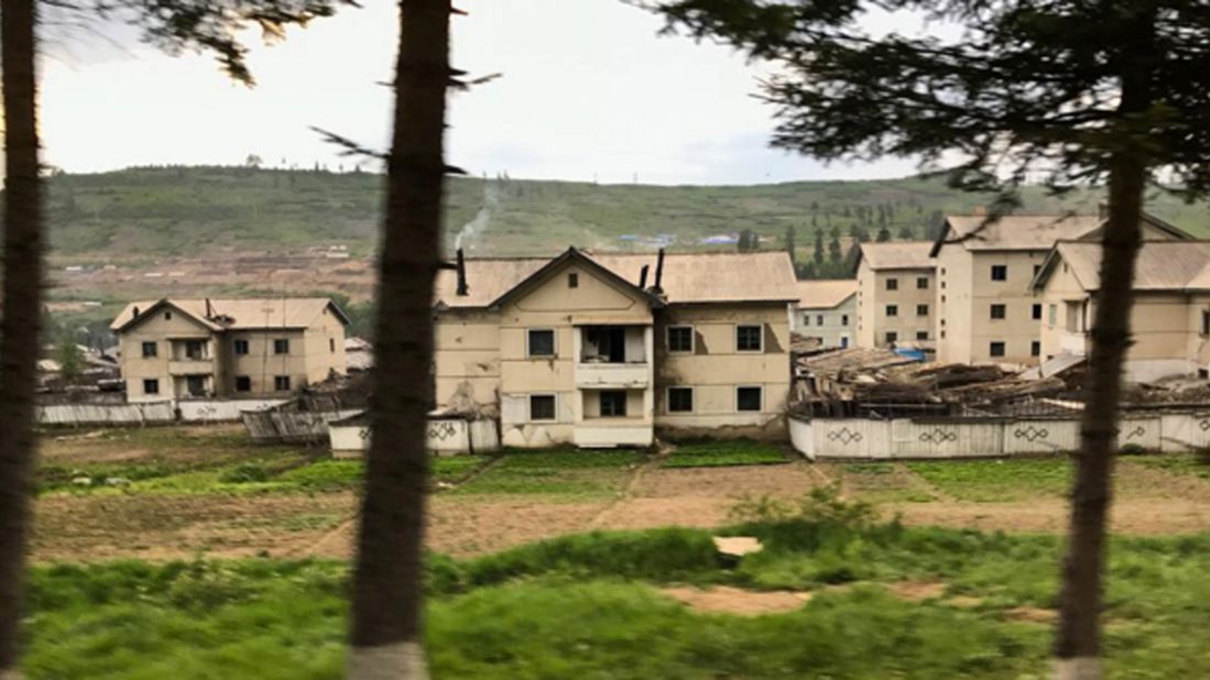 Housing units deep in rural North Korea, near the border with China, taken on September 3.