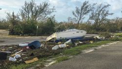 This image released by the Monroe County Board of County Commissioners shows debris along the Overseas Highway in the Florida Keys, Fla., Monday, Sept. 11, 2017. Recovery along the island chain continues after Hurricane Irma made landfall on Sunday as a Category 4 hurricane then. (Sammy Clark/Monroe County Board of County Commission via AP)