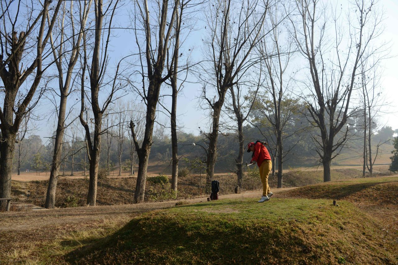 Having topped the national rankings in Nepal, she's bidding to become the country's first female golf pro.