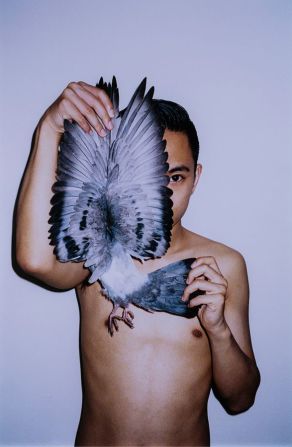 "We wanted to choose photos that emphasize how Ren Hang used human body as a compositional element," said one of the show's curators, Zhang Yuling. Scroll through the gallery of more photos by Ren Hang.