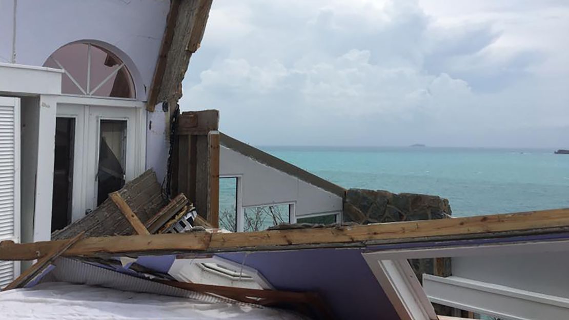 A photo of the aftermath in St. John, taken by John Obbagy.