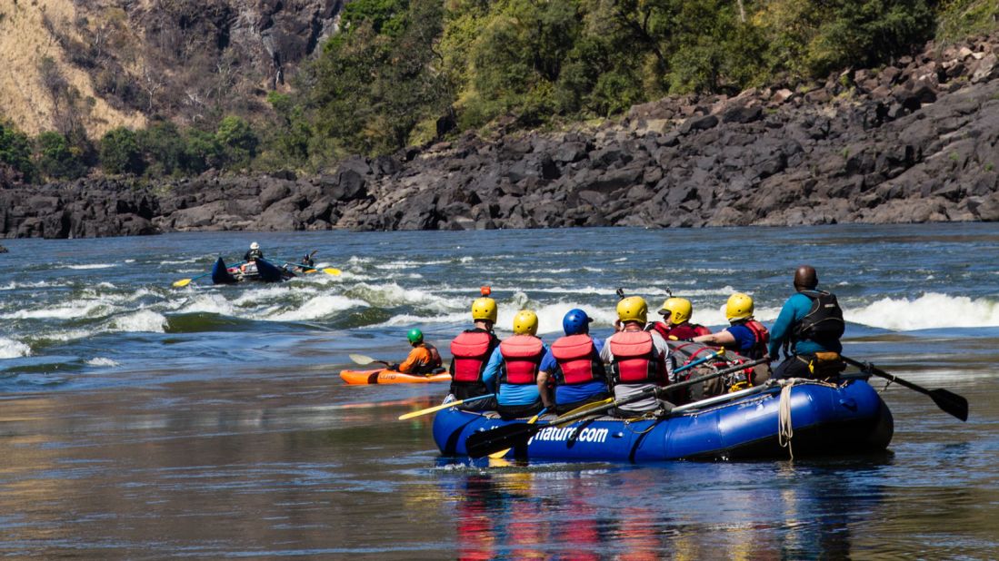 <strong>Batoka Gorge:</strong> This stretch of river between Zambia and Zimbabwe makes for an especially wild rafting ride.