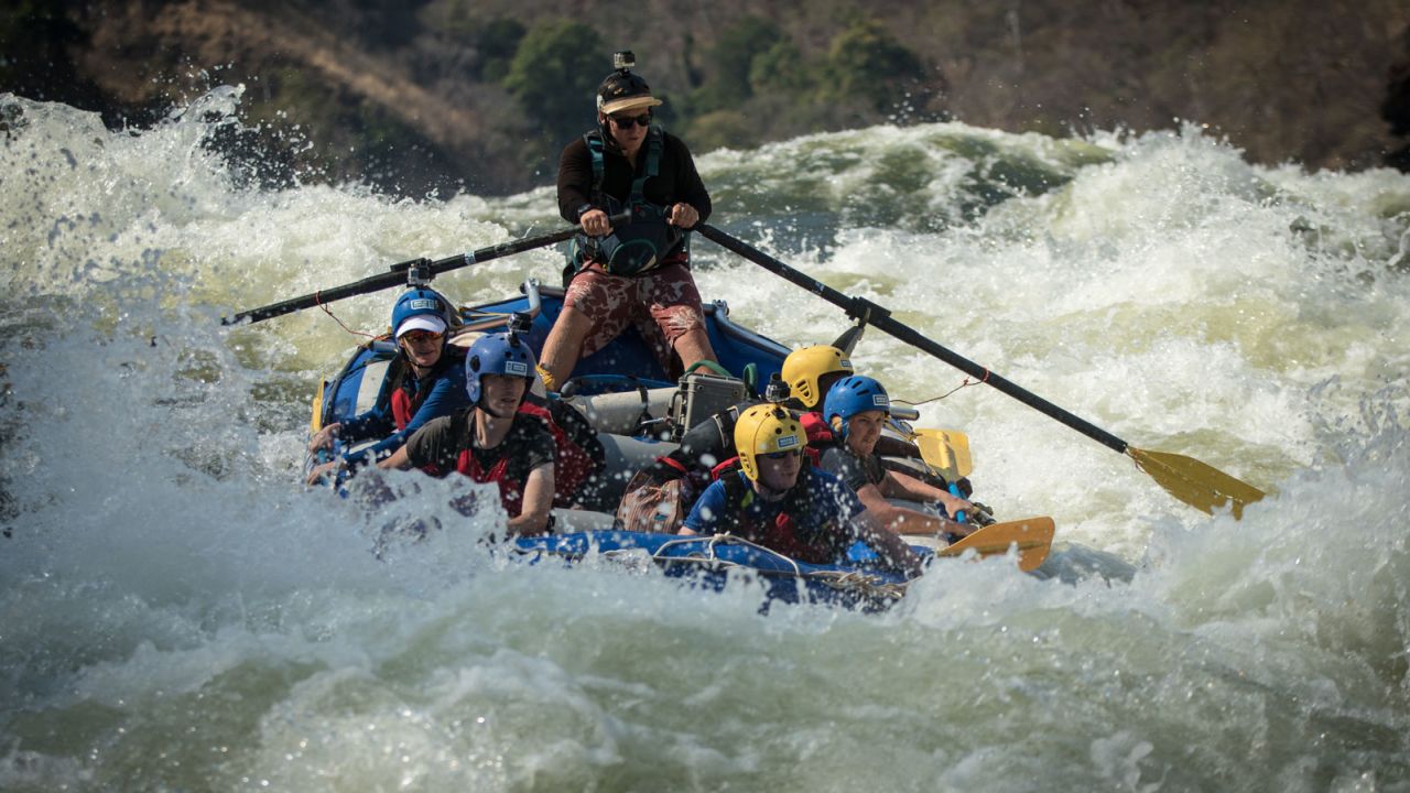 Zambezi rafting through the Batoka Gorge, which is in between Zambia and Zimbabwe. 