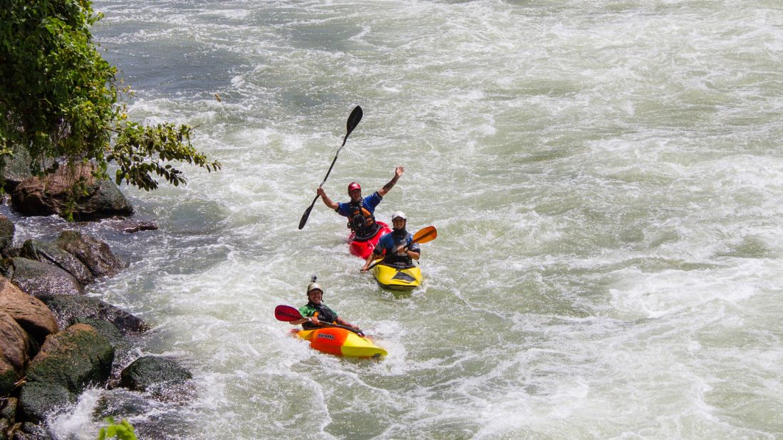 <strong>River Nile (Uganda):</strong> Adventure kayaking on the world's longest river has become hugely popular thanks to the series of rapids and flat water beside Jinja.<br />