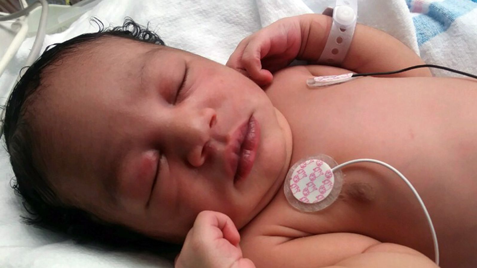 Destiny Knight was born at home during Hurricane Irma, weighing 6 lbs 11 oz.