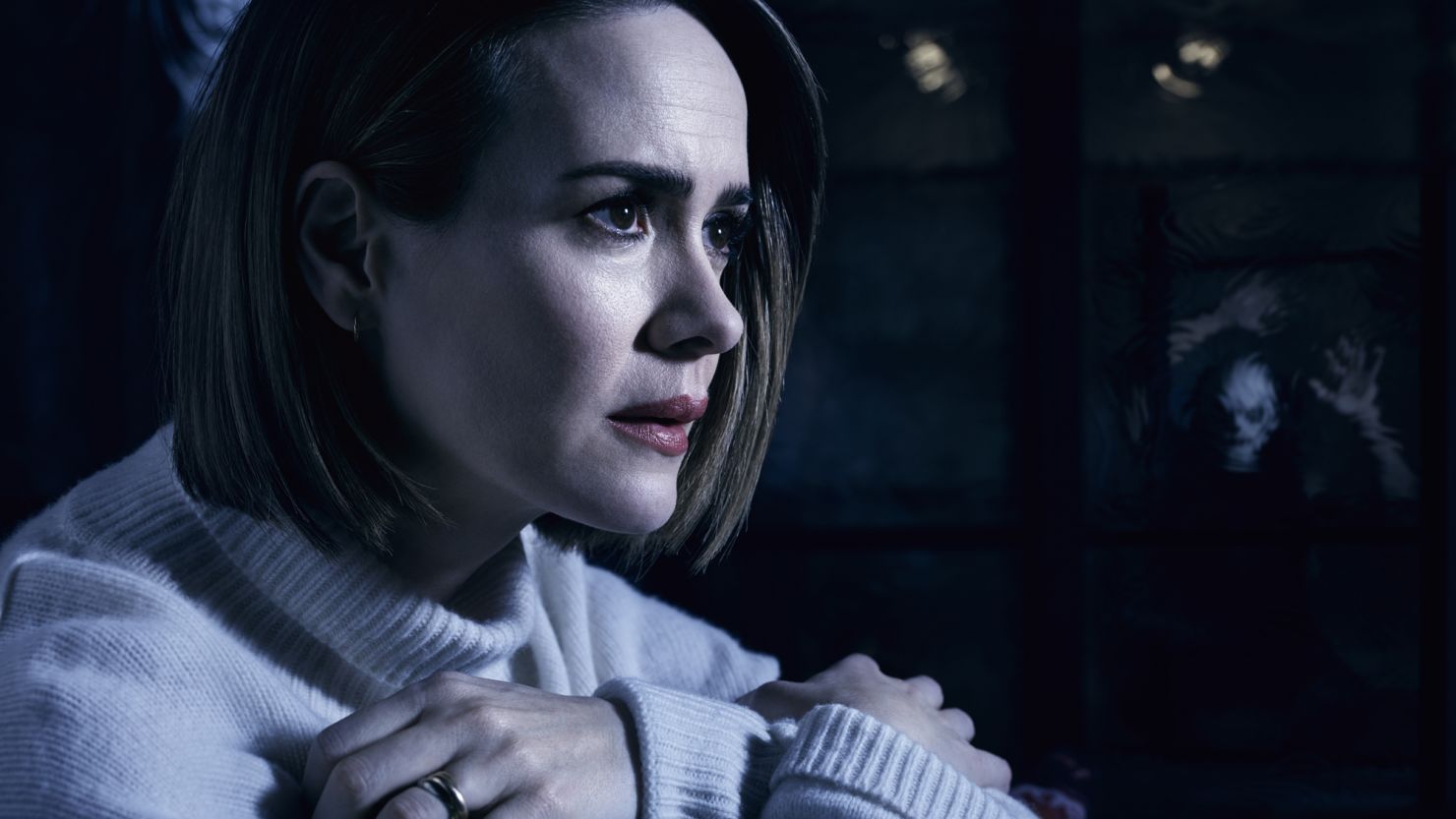 Sarah Paulson stars in "American Horror Story: Cult." Promotions for the show are triggering people with trypophobia.