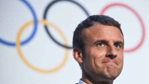 French President Emmanuel Macron has thrown his weight behind Paris' bid for the Olympic Games.