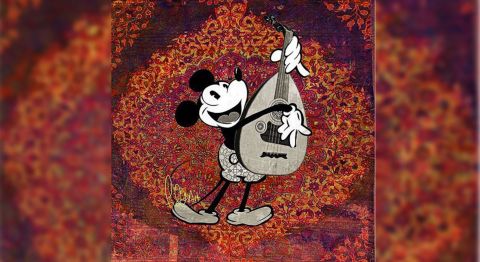 Al Hussan says that "younger generations (of Saudis) have had enough of Western pop culture and are now carrying more pride in their own." Here, American icon Micky Mouse is brought into Arab culture.