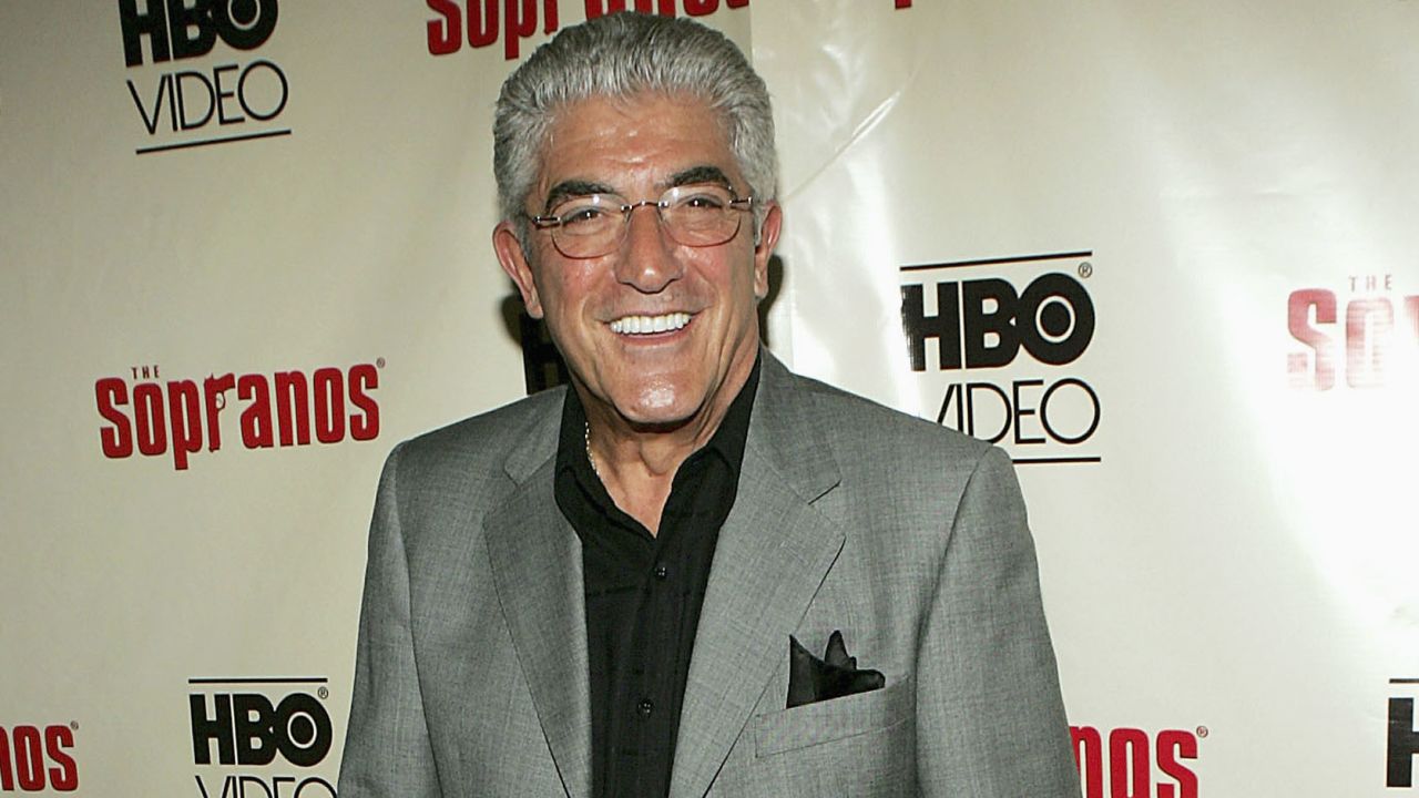 Actor Frank Vincent attends "The Sopranos: The Complete Fifth Season" DVD launch party at English is Italian on June 6, 2005 in New York City.