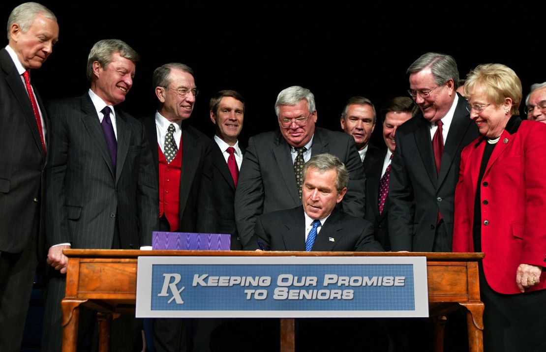 George W Bush Medicare D signing