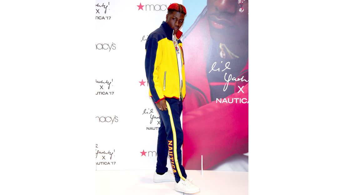 Rapper Lil Yachty embodies the abandonment of sagging jeans.
