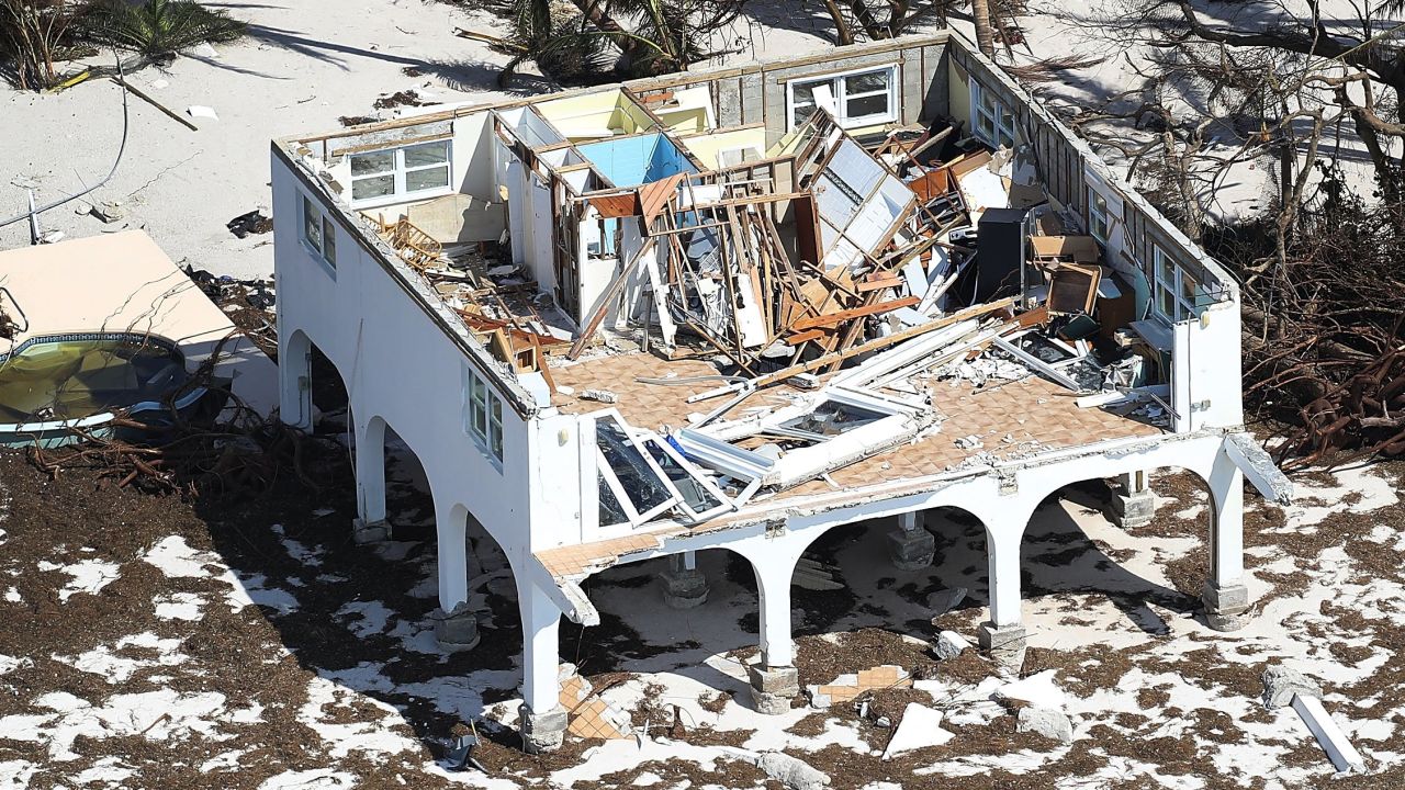 A home left in ruins Wednesday in Big Pine Key shows how the Florida Keys bore the brunt of Irma.
