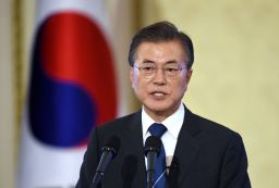 South Korean President Moon Jae-in.