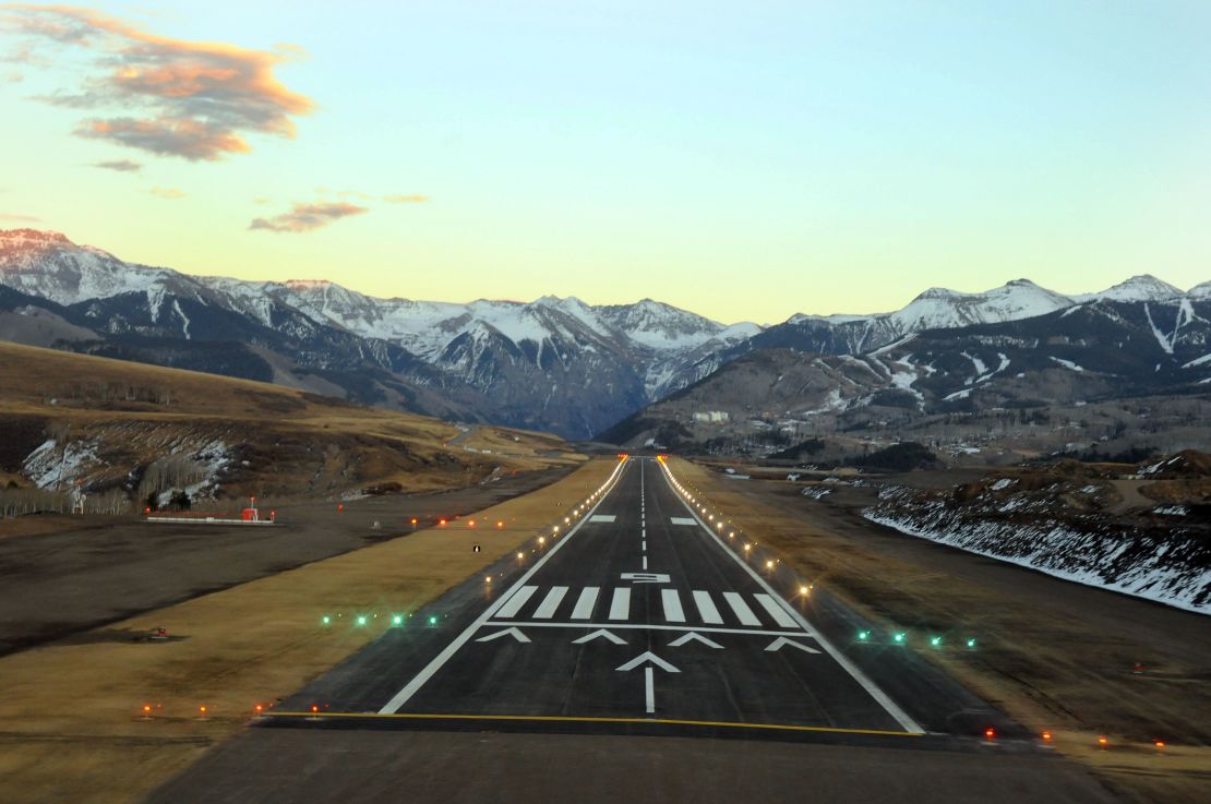 Telluride airport is just six miles outside town.