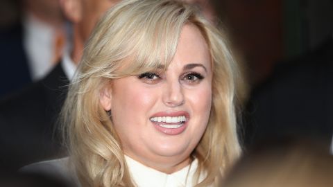 Australian actress Rebel Wilson smiles out the front of the Victorian Supreme Court after her defamation victory on June 15, 2017 in Melbourne, Australia.