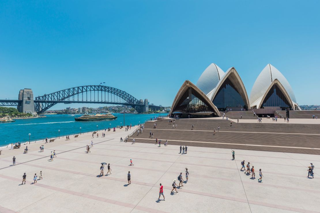 The Sydney Opera House.