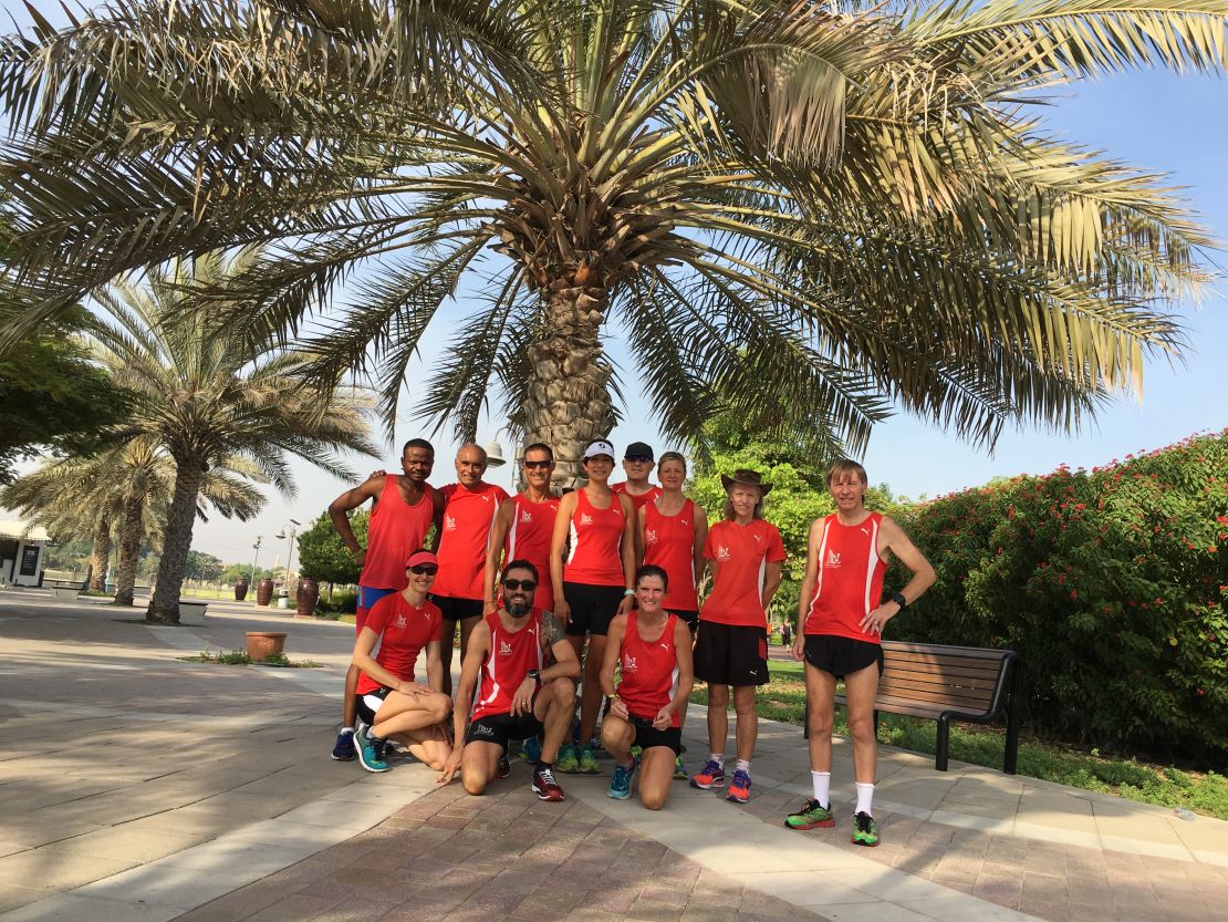 Some of the Dubai Road Runners, pictured in August 2017.