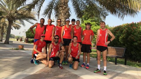 Some of the Dubai Road Runners, pictured in August 2017.