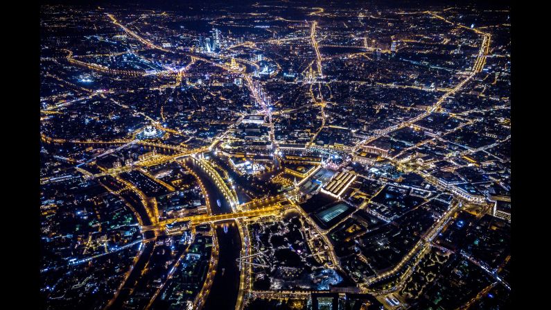 An aerial photo shows Moscow at night on Monday, September 11. <a href="http://www.cnn.com/2017/09/07/world/gallery/week-in-photos-0908/index.html" target="_blank">See last week in 27 photos</a>