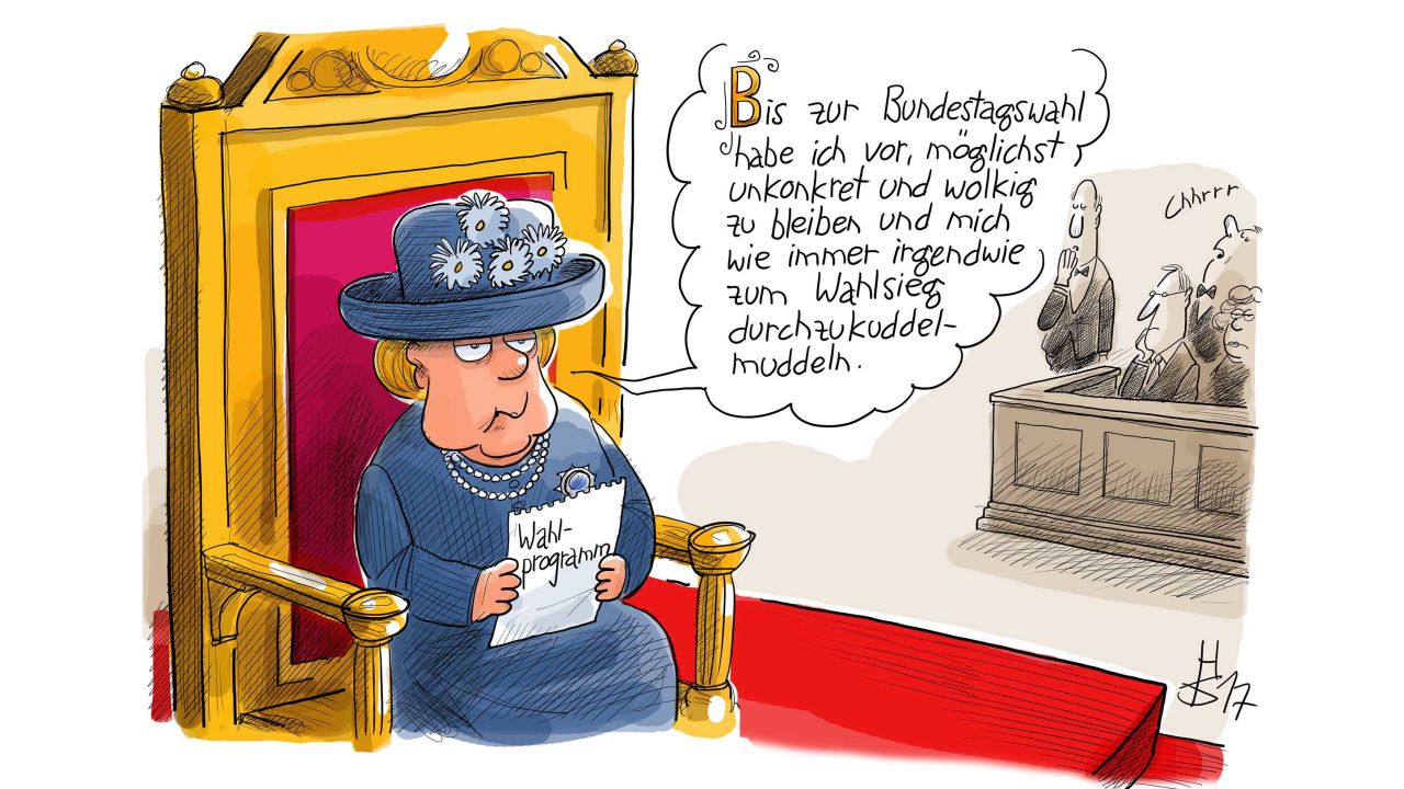 Merkel Cartoon Queen