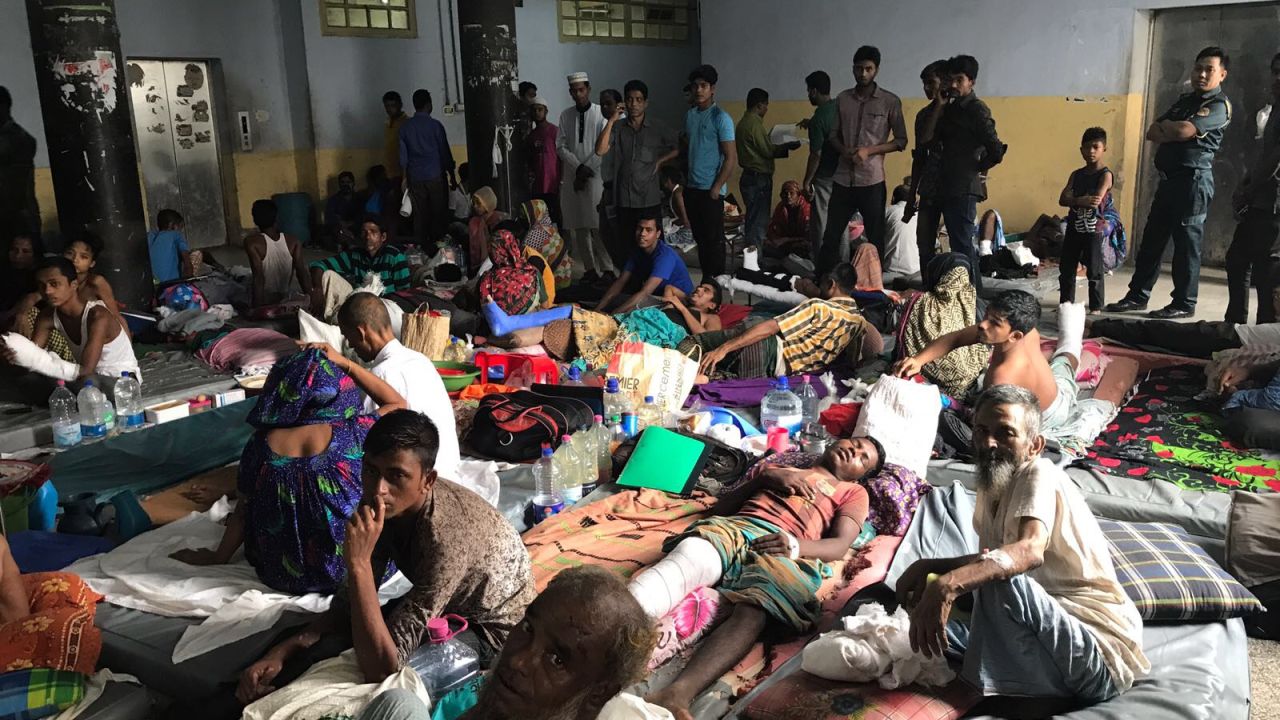 Conditions at the Chittagong Hospital are strained to capacity due to the steady new influx of refugee patients.