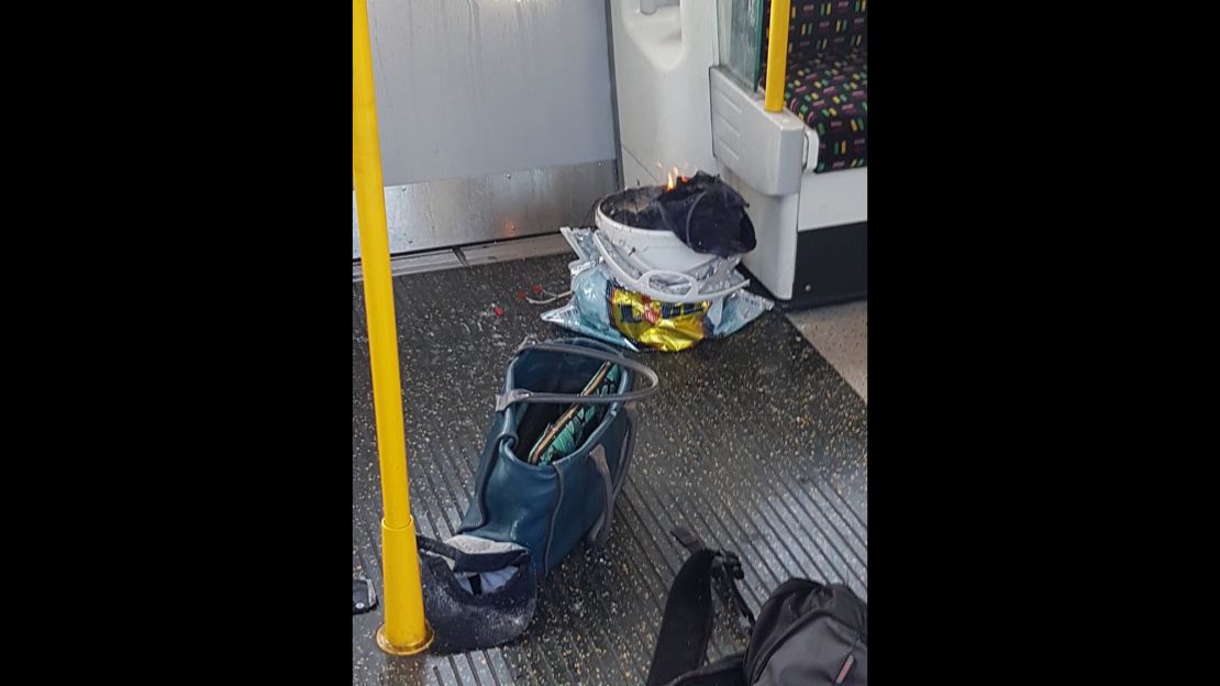 Eyewitness Sylvain Pennec took this photo; he described panic as commuters escaped the carriage.