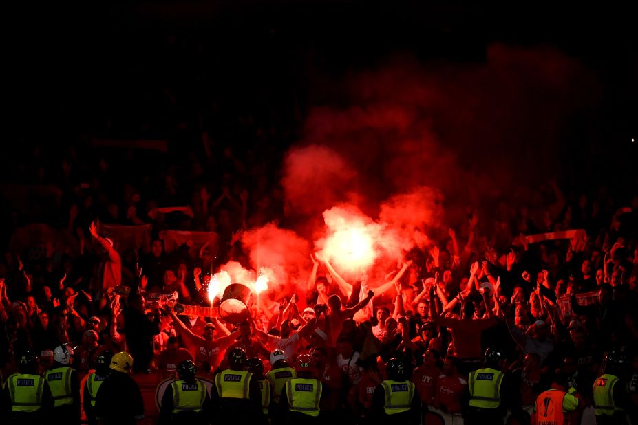 The view of many on social media was that the Cologne fans had helped create the best atmosphere at the Emirates Stadium in years, given the venue is arguably not always accustomed to a boisterous atmosphere.