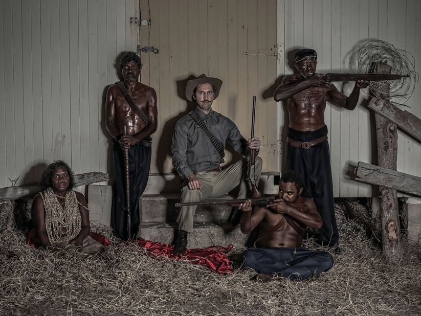 The photographs were recently exhibited at Cairns Art Gallery alongside the archive images that inspired them. Taped interviews with some of Coen's elders are also part of the exhibition.