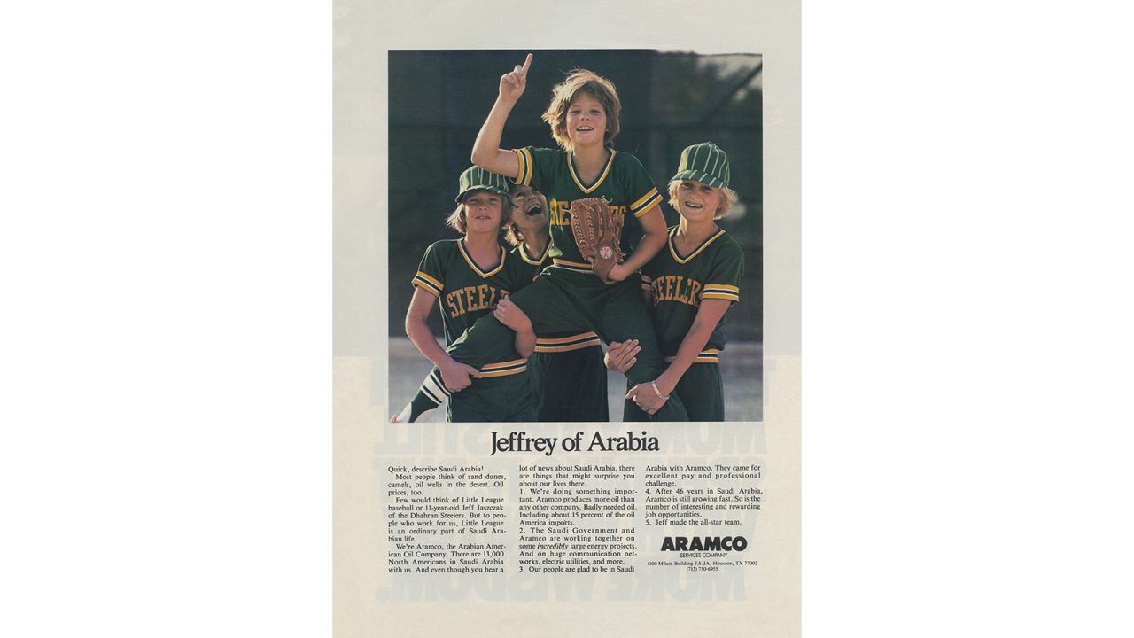 <strong>American dream: </strong>This 1981 magazine ad attempts to lure Americans to Saudi Arabia with promises of little league baseball and a better life.