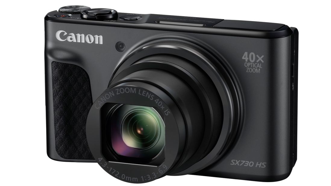 <strong>Canon PowerShot SX730HS: </strong>A reliable 20 megapixel compact that is easy to use in a wide range of situations, has full HD video capabilities and takes high-quality photos in manual or automatic modes. 